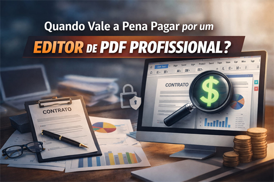 Quando faz sentido pagar por um editor de PDF profissional (e quando não faz)